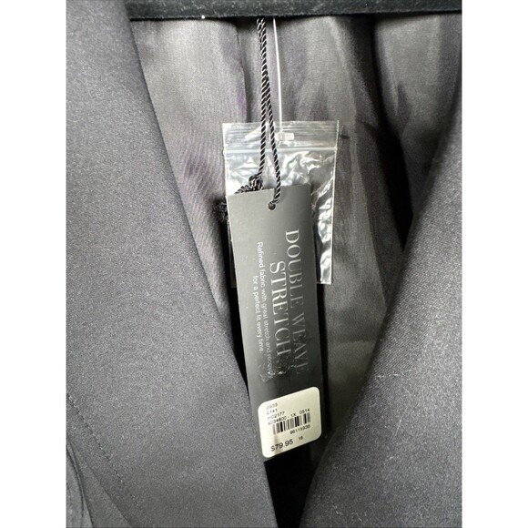 Lane Bryant Two Button‎ Black Blazer Double Weave Stretch Size 16 NWT $79 - Picture 3 of 8